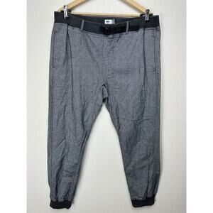 Old Navy Men’s XLT Gray Joggers “Tweed Look” 100% Cotton Adjustable Waist